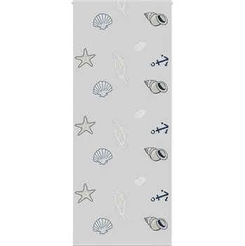 Stavebniny vidaXL Sprchová roleta 100x240 cm Šířka látky 96 cm [4014902] Barva: mořské hvězdice