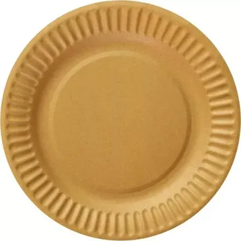 Talíř Papírové talíře zlaté 18 cm - 6 ks