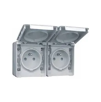 Elektrická zásuvka Elektrická Zásuvka hermetická Efapel bílá