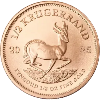 Rand Refinery Zlatá investiční mince Krugerrand 1/2 Oz | 2025 | 15,55 g