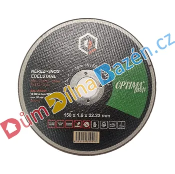 Řezný kotouč Optima profi - řezný kotouč Průměr: 150mm, Tloušťka: 1,6mm