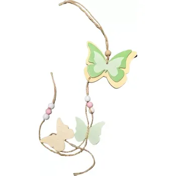 Velikonoční dekorace Jarní dřevěný závěs motýl ps3070 (jarní dekorace)