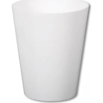 Obal na květináč Obal na květník CLIVO ORCHIDEA plast bílý lesklý d13x15cm