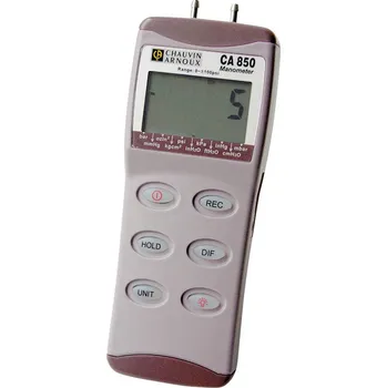 Revizní přístroj Chauvin Arnoux C.A 850 měřič vysokého/nízkého tlaku v systémech, Kalibrováno dle (ISO), měří tlak, -6.89 - 6.89 bar