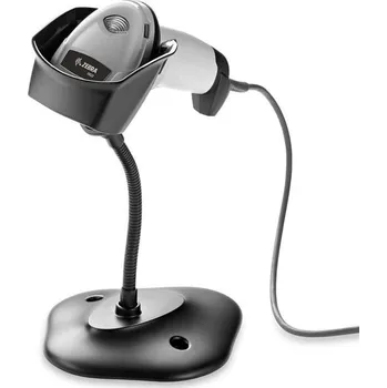 Pokladní systém Zebra DS2208-SR BLACK WITH STAND COILED USB KIT: DS2208-SR00007ZZWW SCANNER, CBA-U32-C09ZAR SHIELDED COILED USB 9' CABLE, 20-71043-04R STAND