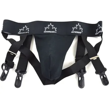 Suspenzor Hokejový suspenzor s podvazky Winnwell Black YTH, Dětská, 62, S Winnwell