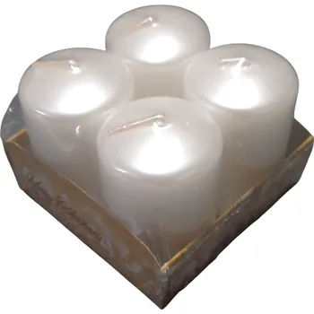 Svíčka Adventní svíčka bílá ph2307 (4x6 cm)