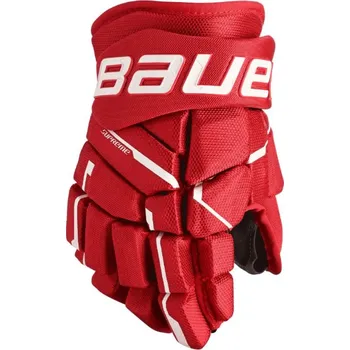 Hokejové rukavice Rukavice Bauer Supreme M5Pro S23 INT, Intermediate, červená, 12" Bauer