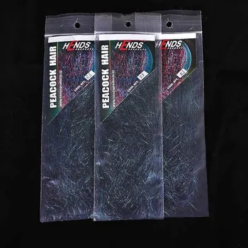 Umělá nástraha HENDS PEACOCK HAIR - HPC03 - Black/Green/Blue peacock