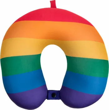 Cestovní polštářek Cestovní polštářek Duha, 28 x 28 cm, mix barev