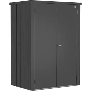 Zahradní úložný box Biohort Skříňka na terasu Romeo L HIGHT , tmavě šedá metalíza (Zahradní úložné boxy Biohort )