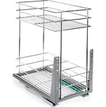 Plnovýsuvný 2koš s tlumením Komfort 200mm chrom