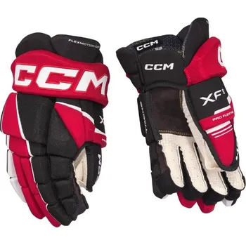 Hokejové rukavice Rukavice CCM Tacks XF 80 JR, Junior, 11", černá-červená-bílá CCM