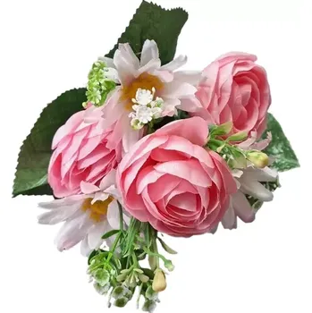 umělá květina Kopretina pryskyřník puget růžová