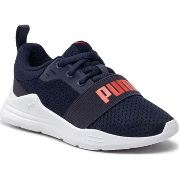 Dětský spotřebič Dětské boty Puma Jr Wired Textile Running Shoe Navy 31