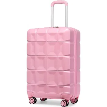 KONO kabinové zavazadlo s TSA zámkem - růžová - 39L