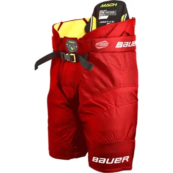 Hokejové kalhoty Kalhoty Bauer Supreme Mach S23 JR, Junior, červená, M Bauer
