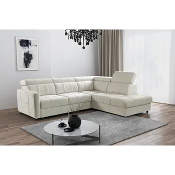 Obývací pokoj Dolmar Sedací souprava SENSO 2 Barevné provedení: Cayanne 1111 white eko kůže, Zvolte stranu sed. soupravy: Levá strana