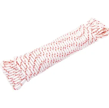 Vázací drát vidaXL Startovací šňůra bílo-červená Ø 5 mm 10 m nylon [4100613]