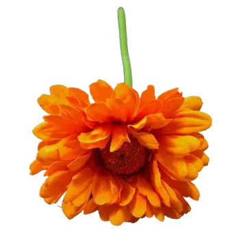 umělá květina Gerbera oranžová