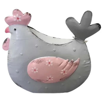 Velikonoční dekorace Velikonoční slepice ps2877 (kovová slepička)