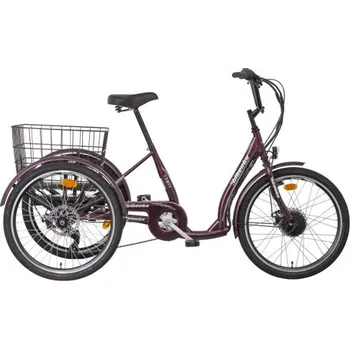 Elektrokolo LIBERTY COMFY e-trojkolka 24" 6spd Disk, diferenciál, fialová, 36V 14Ah