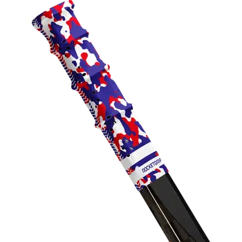 Hokejka Koncovka RocketGrip Hole Camo Grip, tmavě modrá-červená RocketGrip
