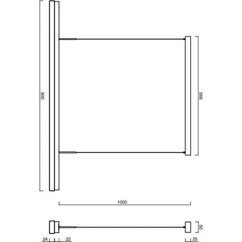 Osmont MATAR LE2 LED-1L78-1L79EMP350ZLEA09/PC72/L100 B 4K závěsné svítidlo s plastovým stínidlem
