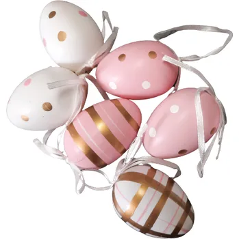 Velikonoční dekorace Vajíčka kraslice ps2120 (plast 6 ks)