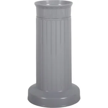 Váza Váza hřbitovní sloup šedá těžká (plast)