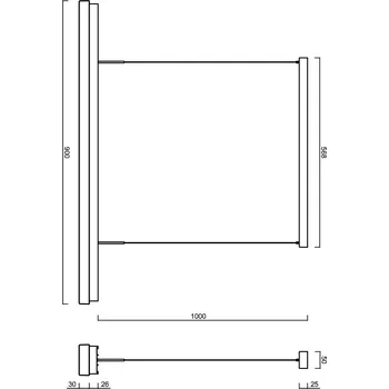 Osmont MATAR LE5 LED-1L88-1L89EMP700ZLEB09/PC76/L100 B 4K závěsné svítidlo s plastovým stínidlem