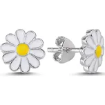 Stříbrné náušnice SEDMIKRÁSKA Ag 925; ≤0,9 g.