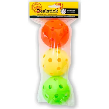 Florbalový míček Florbalové balónky Realstick (3ks) IFF Certified, mix Realstick
