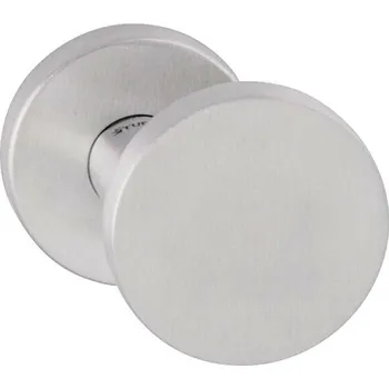 Dveřní kování TI - Koule VYOSENÁ - R 2273 bez spodní rozety, koule otočná/otočná BN - Broušená nerez (16)