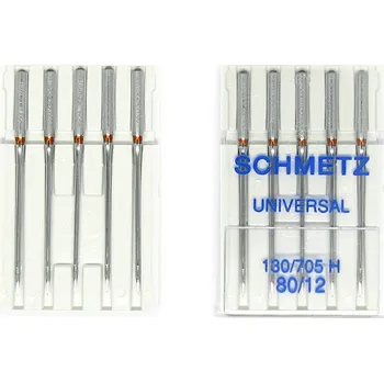 Schmetz Jehla 130/705H VCS UNI Schmetz, síla 80 ostrá špička, balení 5ks