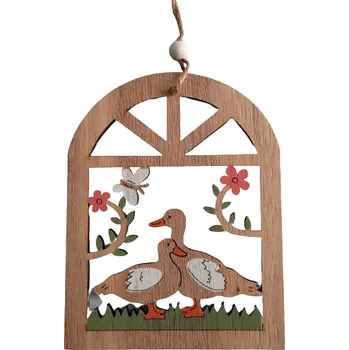 Velikonoční dekorace Velikonoční okénko ps2136 (dřevěný výsek)