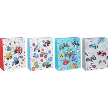 Dárková taška dětská L 42x31x12 mix 959121