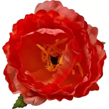 umělá květina Vazbový květ Ranunculus oranžový (látka)