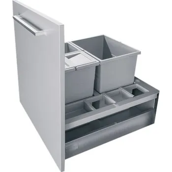 Odpadkový koš Koš odpadkový Hailo AS K500 1x18l/2x8l/340mm/šedý