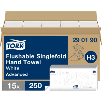 Papírový ručník Tork Singlefold splachovatelné papírové ručníky Advanced