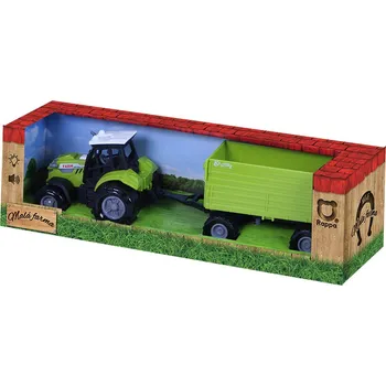 autíčko Rappa 217591 traktor se zvukem a světlem s vlečkou