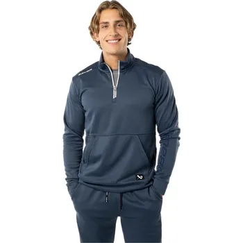 Pánská mikina Mikina Bauer Team Fleece 1/2 YTH, Dětská, tmavě modrá, S Bauer