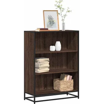 vidaXL Knihovna 80,5x35x107,5 cm kompozitní dřevo [849123] Barva: hnědý dub