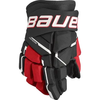 Hokejové rukavice Rukavice Bauer Supreme M5Pro S23 JR, Junior, černá-červená, 11" Bauer