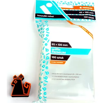 Příslušenství k deskovým hrám Obaly na karty Griffin Premium (65x100mm) (100 kusů, 90 mikronů)