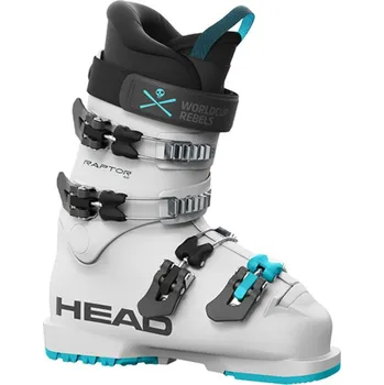 Sjezdové boty HEAD World Cup Rebels Raptor 60 JR bílé/černé/tyrkysové 2023/2024 265