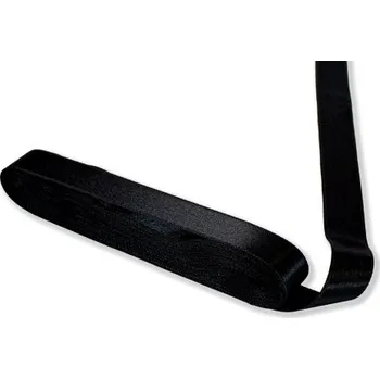 Stuha Stuha satén oboulící 20mm ČERNÁ 14520 - Černá, 20 mm