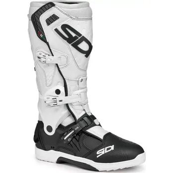 Moto obuv Motokrosové / enduro boty SIDI CROSSAIR barva bílá/černá, pár (mx obuv, nejlehčí profesionální boty, které kdy byly vyrobeny pro neuvěřitelnou kombinaci výkonu a bezpečnosti)