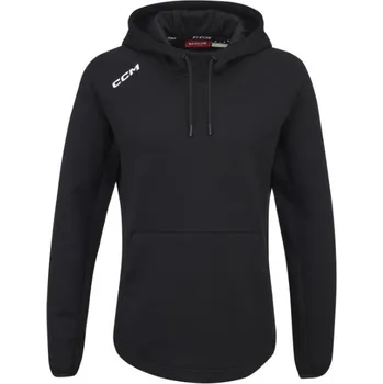 Pánská mikina Dámská mikina CCM Women's Pullover Locker Hoodie SR, Senior, S, červená CCM