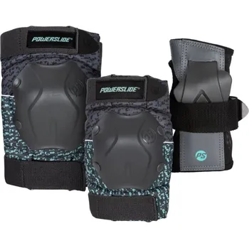Chrániče Powerslide Standard Black/Teal (sada), S Powerslide